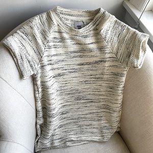 Anine Bing Knit Short Sleeve Top Sz Small